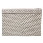 Beige Fabric Chanel Travel Bag