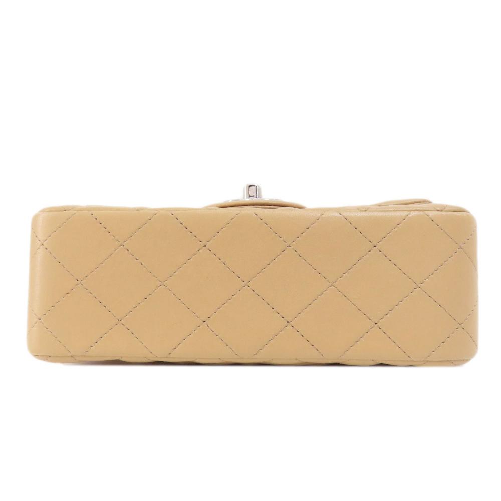 Beige Fabric Chanel Shoulder Bag