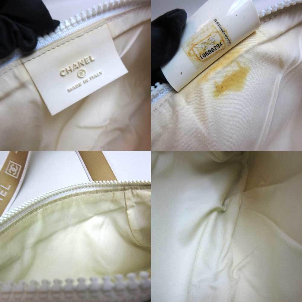 Beige Fabric Chanel Shoulder Bag