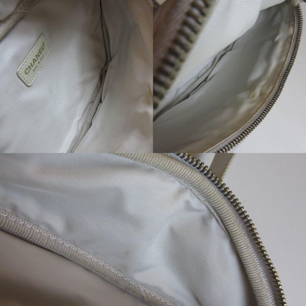 Beige Fabric Chanel Belt Bag