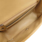 Beige Fabric Chanel Shoulder Bag