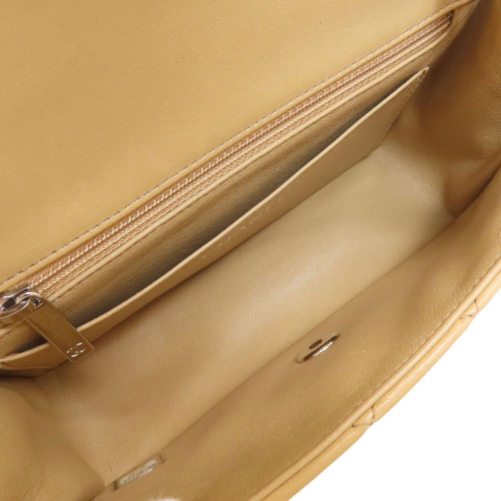 Beige Fabric Chanel Shoulder Bag