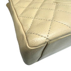 Beige Fabric Chanel Shoulder Bag