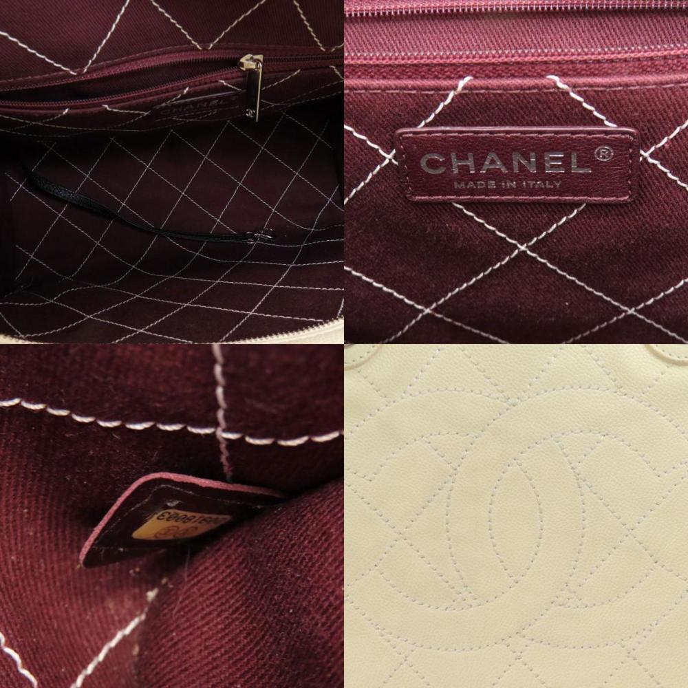Beige Fabric Chanel Shoulder Bag