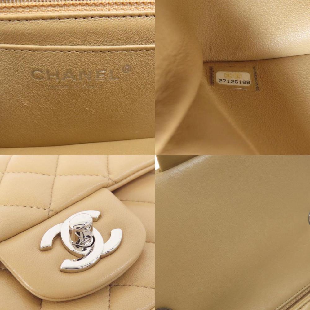 Beige Fabric Chanel Shoulder Bag