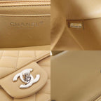 Beige Fabric Chanel Shoulder Bag
