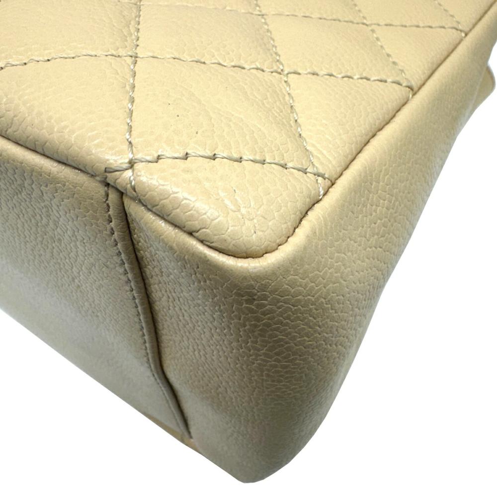 Beige Fabric Chanel Shoulder Bag