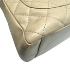 Beige Fabric Chanel Shoulder Bag