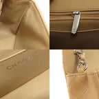 Beige Fabric Chanel Shoulder Bag