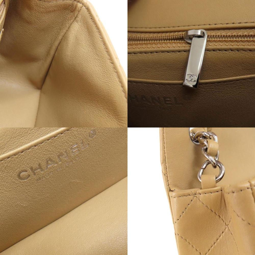 Beige Fabric Chanel Shoulder Bag