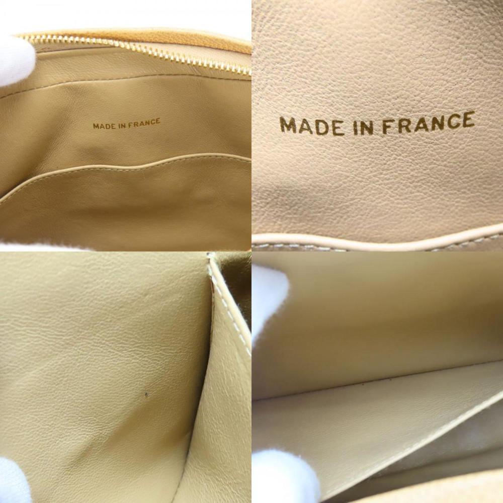 Beige Fabric Chanel Shoulder Bag