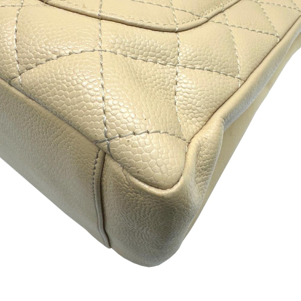Beige Fabric Chanel Shoulder Bag