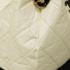 Beige Fabric Chanel Backpack