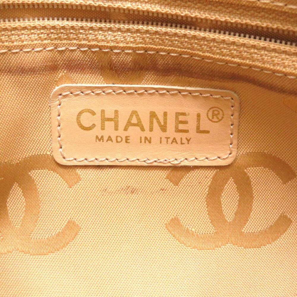 Beige Fabric Chanel Tote