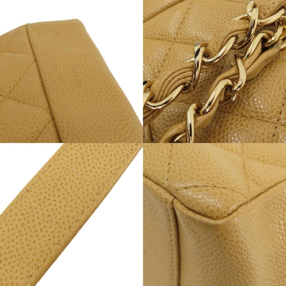 Beige Fabric Chanel Shoulder Bag