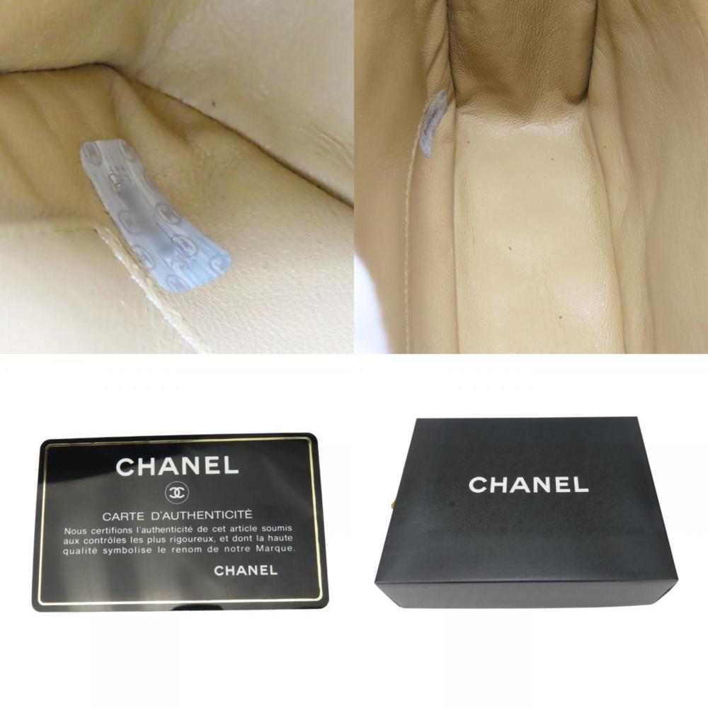 Beige Fabric Chanel Shoulder Bag