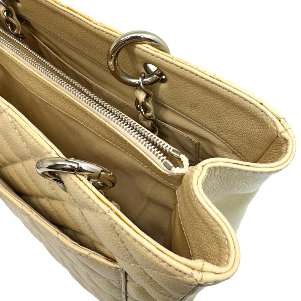 Beige Fabric Chanel Shoulder Bag