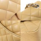 Beige Fabric Chanel Shoulder Bag