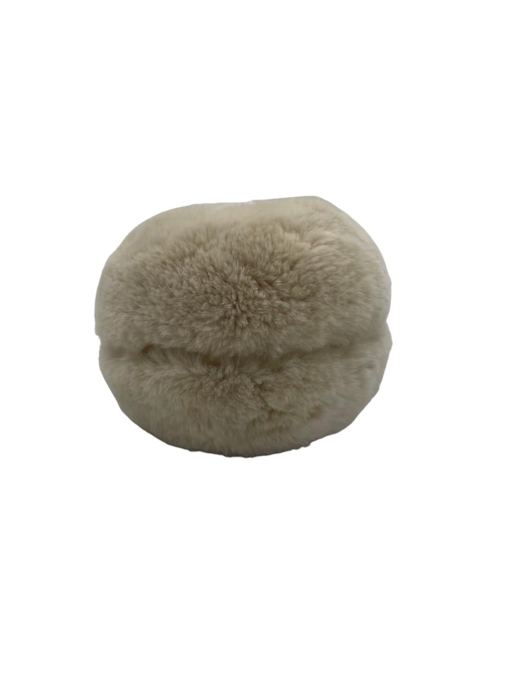 Beige Fur Chanel Crossbody Bag