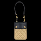 Beige Leather Chanel Shoulder Bag