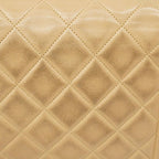 Beige Leather Chanel Shoulder Bag
