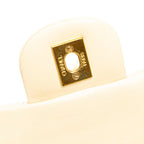 Beige Leather Chanel Flap Bag