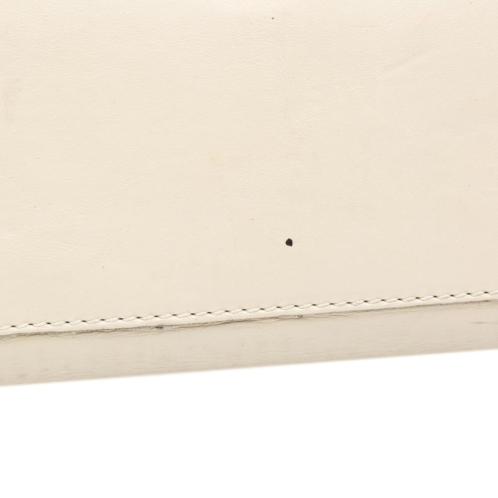 Beige Leather Chanel Flap Bag