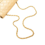 Beige Leather Chanel Flap Bag