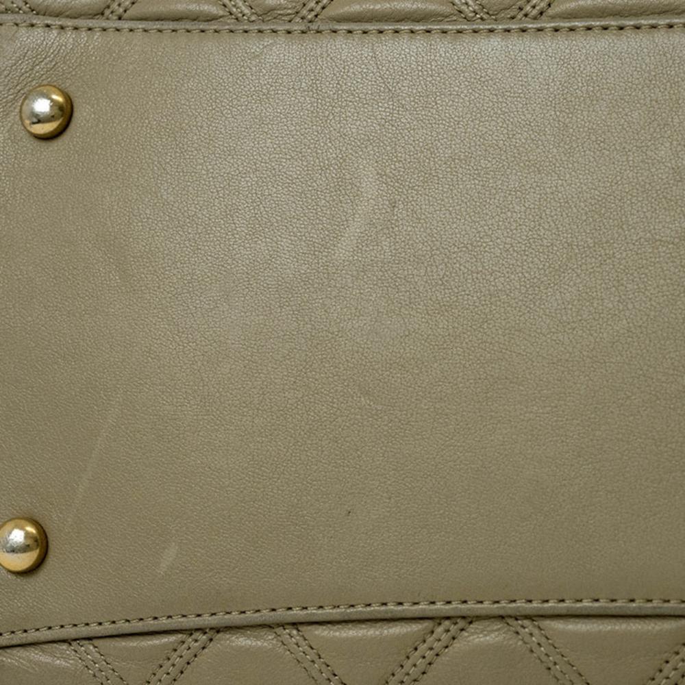 Beige Leather Chanel Shoulder Bag