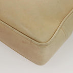 Beige Leather Chanel Shoulder Bag