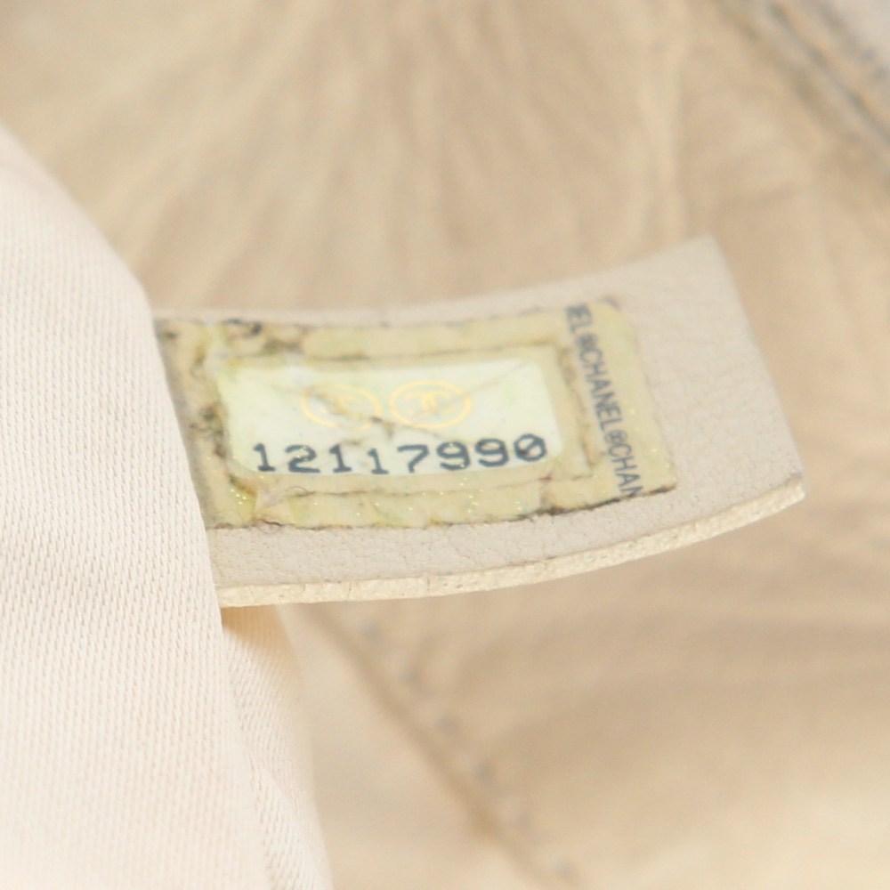 Beige Leather Chanel Shoulder Bag
