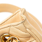 Beige Leather Chanel Shoulder Bag