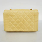 Beige Leather Chanel Shoulder Bag