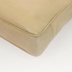 Beige Leather Chanel Shoulder Bag