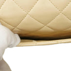 Beige Leather Chanel Flap Bag