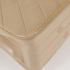 Beige Leather Chanel Shoulder Bag