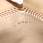 Beige Leather Chanel Shoulder Bag