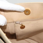 Beige Leather Chanel Shoulder Bag