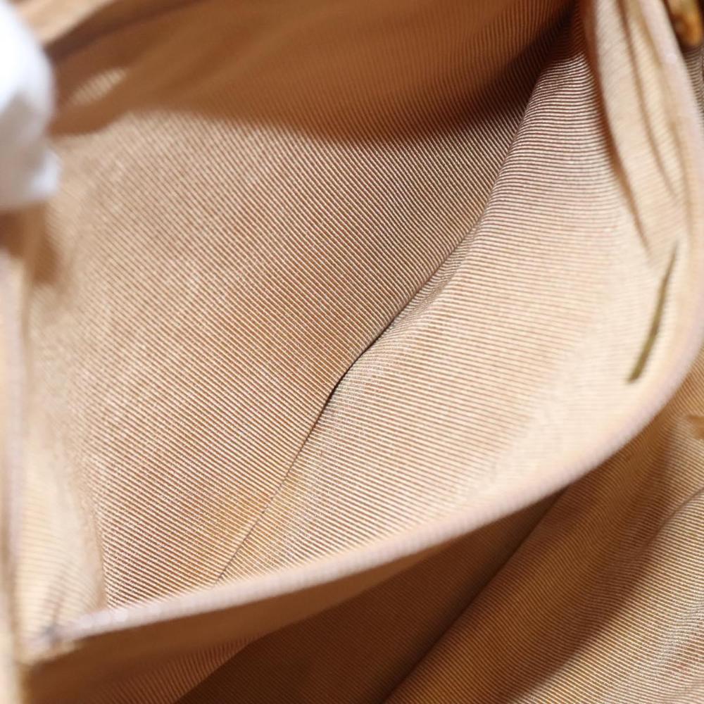 Beige Leather Chanel Shoulder Bag