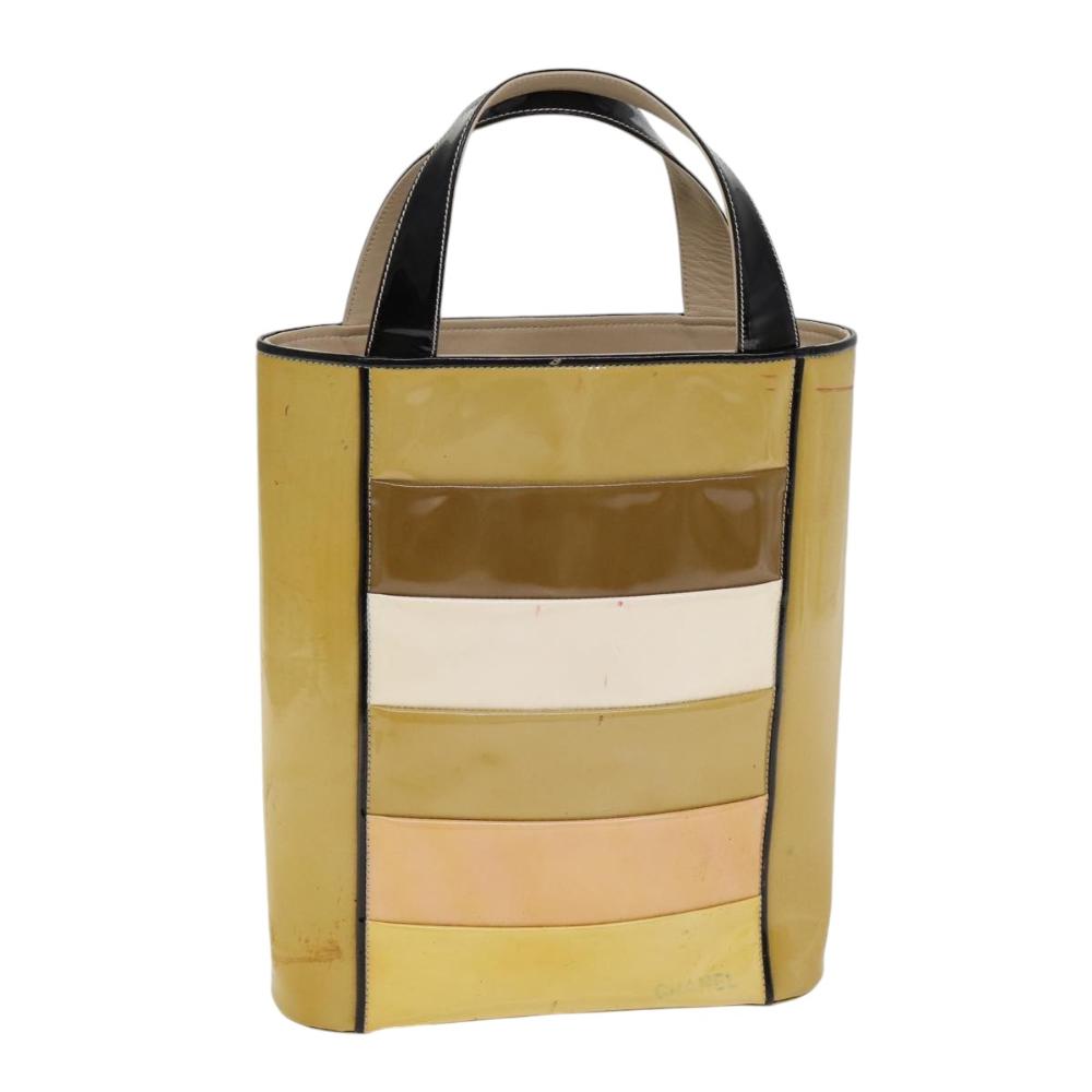 Beige Leather Chanel Tote