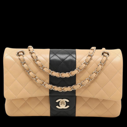 Beige Leather Chanel Flap Bag