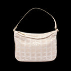 Beige Leather Chanel Travel Line
