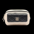 Beige Leather Chanel Belt Bag