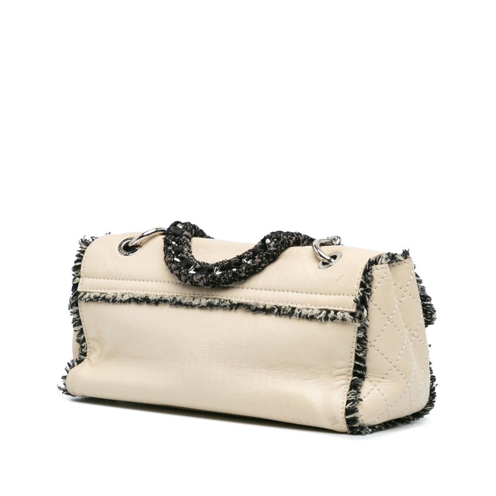 Beige Leather Chanel Flap Bag