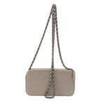 Beige Leather Chanel Shoulder Bag