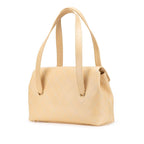 Beige Leather Chanel Flap Bag