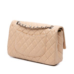 Beige Leather Chanel Flap Bag