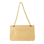 Beige Leather Chanel Flap Bag