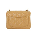 Beige Leather Chanel Shoulder Bag
