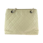 Beige Leather Chanel Shoulder Bag